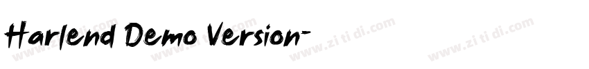 Harlend Demo Version字体转换